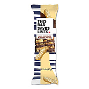 THIS BAR SAVES LIVES Snackbars, Dark Chocolate and Peanut Butter, 1.4 oz, 12/Box (00447BX)