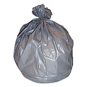 Heritage Linear Low-Density Can Liners, 56 gal, 1 mil, 45" x 55", Gray, 100/Carton (H9055TG)
