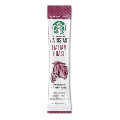 Starbucks VIA Ready Brew Coffee, 3/25oz, Italian Roast, 50/Box (11008130)