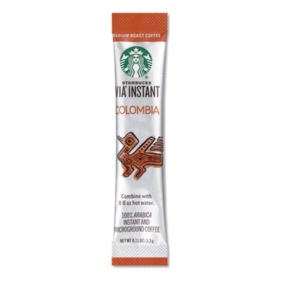 Starbucks VIA Ready Brew Coffee, 3/25oz, Colombia, 50/Box (11008131)