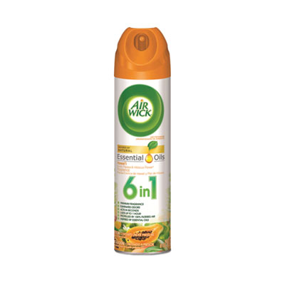 Air Wick Aerosol Air Freshener, Hawaii Exotic Papaya/Hibiscus Flower, 8 oz Aerosol Spray, 12/Carton (85257)