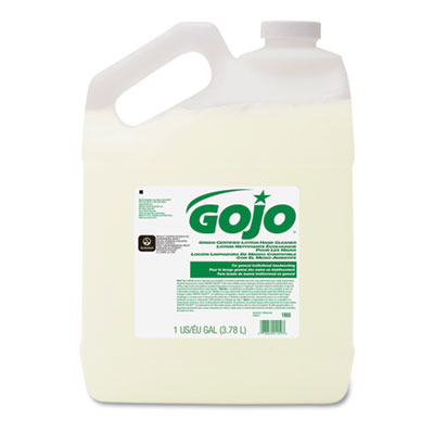 GOJO Green Certified Lotion Hand Cleaner, Floral Scent, 1 gal Bottle, 4/Carton (186504)