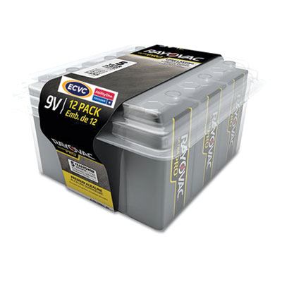 AbilityOne 6135009002139, Alkaline 9V Batteries, 12/Pack