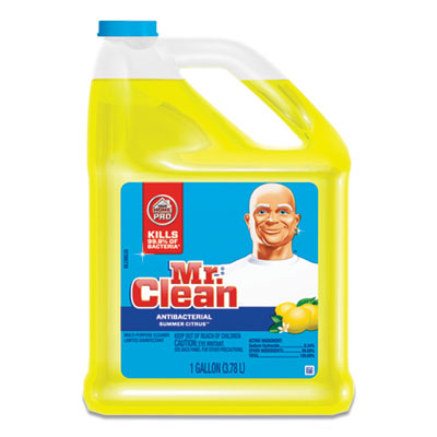 Mr. Clean MULTI-SURFACE ANTIBACTERIAL CLEANER, SUMMER CITRUS, 1 GAL BOTTLE, 4/CARTON (23123)