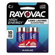 Rayovac High Energy Premium Alkaline C Batteries, 2/Pack (8142K)