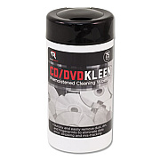 Read Right Cd/dvd Kleen Cleaner Wet Wipes, 5 1/4 X 5 3/4, 75/tub (RR1420)