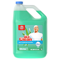 Mr. Clean Multipurpose Cleaning Solution with Febreze,128 oz Bottle, Meadows and Rain Scent, 4/Carton (23124CT)
