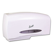 Scott Essential Coreless Twin Jumbo Roll Tissue Dispenser, 20 x 6 x 11, White (09609)