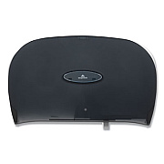 Georgia Pacific Professional Jumbo Jr. Bathroom Tissue Dispenser, Double Roll, 20.2" x 5.4" x 12.25", Translucent Smoke (59209)