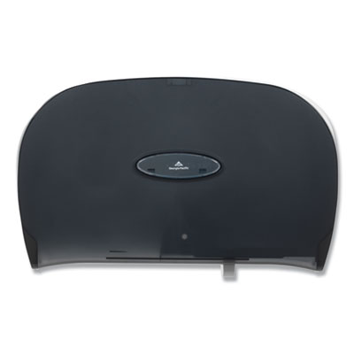 Georgia Pacific Professional Jumbo Jr. Bathroom Tissue Dispenser, Double Roll, 20.2" x 5.4" x 12.25", Translucent Smoke (59209)