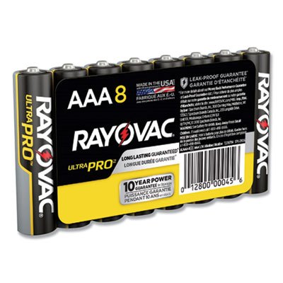 Rayovac Ultra Pro Alkaline AAA Batteries, 8/Pack (ALAAA8J)