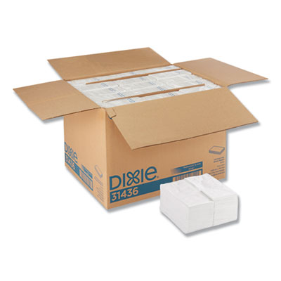 Georgia Pacific Professional 1/8 Fold Dinner Napkins, 15 X 16, White, 3000/carton (31436CT)