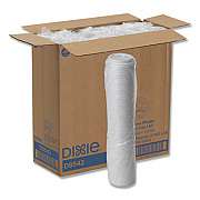 Dixie RECLOSABLE LIDS FOR 12 AND 16 OZ HOT CUPS, WHITE, 100 LIDS/PACK, 10 PACKS/CARTON (TP9542CT)