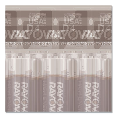 Rayovac High Energy Premium Alkaline D Batteries, 4/Pack (8134TK)