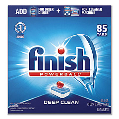FINISH Powerball Dishwasher Tabs, Fresh Scent, 85/Box (89729)