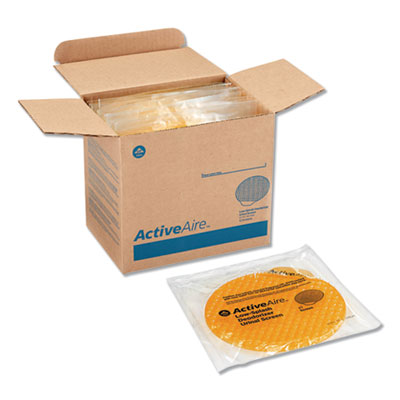 Georgia Pacific Professional ActiveAire Deodorizer Urinal Screen with Side Tab, Sunscape Mango Scent, Orange, 12/Carton (48261)