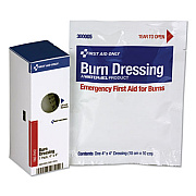 First Aid Only SmartCompliance Refill Burn Dressing For Unitized and First Aid Stations, 4" x 4", White (16004)
