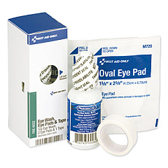 First Aid Only SmartCompliance Eyewash with Eyepads and Adhesive Tape Refill, 4 Pieces (FAE6022)