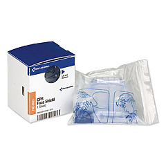 First Aid Only SmartCompliance CPR Face Shield and Breathing Barrier, Plastic, One Size Fits Most (FAE6023)