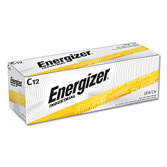 Energizer Industrial Alkaline C Batteries, 1.5 V, 12/Box (EN93)