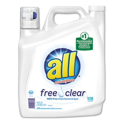 All 46139EA Liquid Laundry Detergent Free Clear for Sensitive Skin