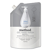 Method Gel Hand Wash Refill, Fragrance-Free, 34 oz, 6/Carton (00658)