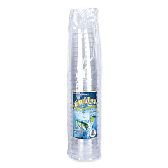 WNA Comet Plastic Tumblers, Tall, 12 oz, Clear, 500/Carton (PGT12)