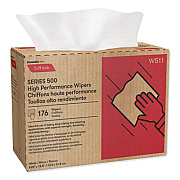 Cascades PRO Tuff-Job S500 High Performance Wipers, 9.25 x 12.5, White, 176/Box, 10 Box/Carton (W511)