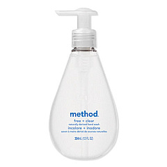 Method Gel Hand Wash, Fragrance-Free, 12 oz Pump Bottle (01943EA)