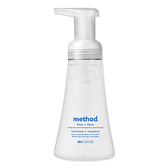 Method Foaming Hand Wash, Fragrance-Free, 10 oz Pump Bottle (01977EA)