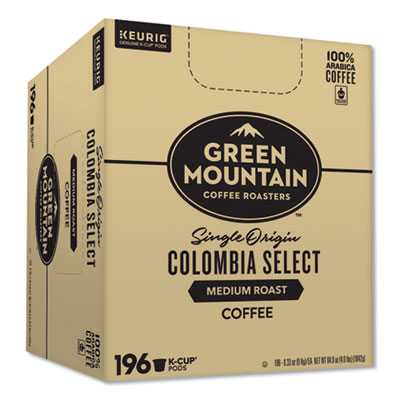 Green Mountain Coffee COLOMBIA SELECT SINGLE ORIGIN BULK K-CUPS, 196/CARTON (7996)