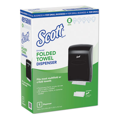 Scott CONTROL SLIMFOLD TOWEL DISPENSER, 13.3 X 5.9 X 18.9, BLACK (49150)