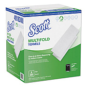 Scott Multi-Fold Paper Towels, 9.2 x 9.4, White, 250/Pack, 8 Packs/Carton (49183)