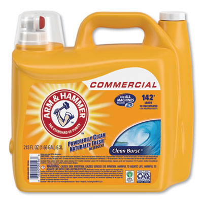 Arm & Hammer Dual HE Clean-Burst Liquid Laundry Detergent, 213 oz Bottle, 2/Carton (3320000556)