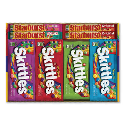 Wrigleys 884614 Skittles & Starburst Candy Variety Pack