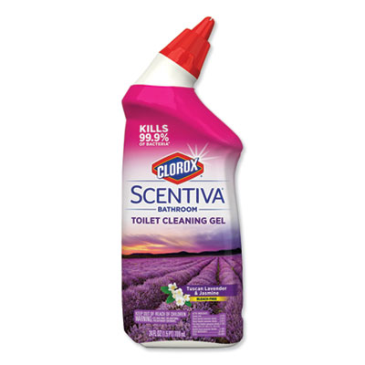Clorox Scentiva Manual Toilet Bowl Cleaner, Tuscan Lavender and Jasmine, 24 oz Bottle (31786EA)