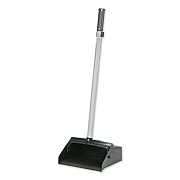 AbilityOne 7290014606663, SKILCRAFT, Lobby Dustpan, 12 x 11 Hopper, 32" Aluminum Handle, Black/Silver