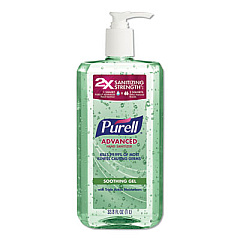 PURELL ADVANCED SOOTHING GEL HAND SANITIZER, FRESH SCENT WITH ALOE AND VITAMIN E, 1 L PUMP BOTTLE (308104CMREA)