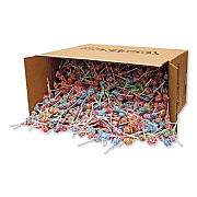 Spangler Dum-Dum-Pops, Assorted Flavors, Individually Wrapped, Bulk 30 lb Carton (534)