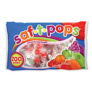 Saf-T-Pops, Assorted Flavors, Individually Wrapped, 200/Pack (182)