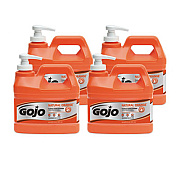 GOJO NATURAL ORANGE Pumice Hand Cleaner, Citrus Scent, 0.5 gal (095804)
