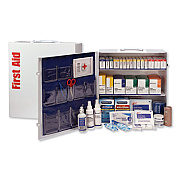 First Aid Only ANSI 2015 Compliant Industrial First Aid Kit for Up to 100 People, 676 Pieces, Metal Case (90575)