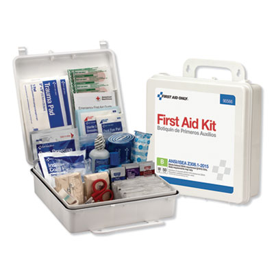 First Aid Only Bulk ANSI 2015 Compliant First Aid Kit, 199 Pieces, Plastic Case (90566)