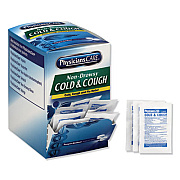 PhysiciansCare Cold And Cough Congestion Medication, Two-Pack, 50 Packs/box (90092)