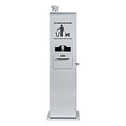 Poopy Pouch INDOOR PET SANITATION STATION, 15.5 X 16 X 51, SILVER METALLIC (PPINDOOR)