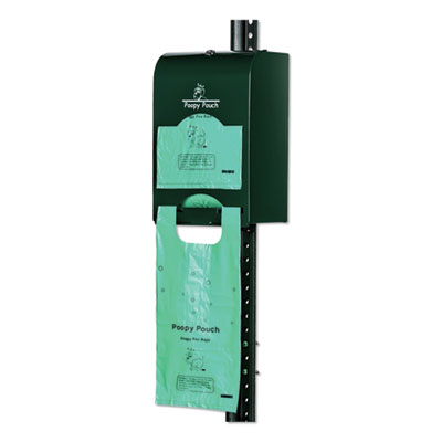 Imperial Pet Waste Bag Dispenser, Holds 800 Poopy Pouch Tie Handle Pet Waste Bags, Hunter Green (PPDSP2R400)