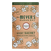 Mrs. Meyer's Clean Day Scent Sachets, Geranium, 0.05 lbs Sachet, 18/Carton (308118)