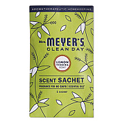 Mrs. Meyer's Clean Day Scent Sachets, Lemon Verbena, 0.05 lbs Sachet, 18/Carton (308114)