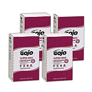 SUPRO MAX Heavy Duty Hand Cleaner, Refill for GOJO PRO TDX 2000 Dispenser, Cherry Fragrance, 2,000 mL, 4/Carton (728204)