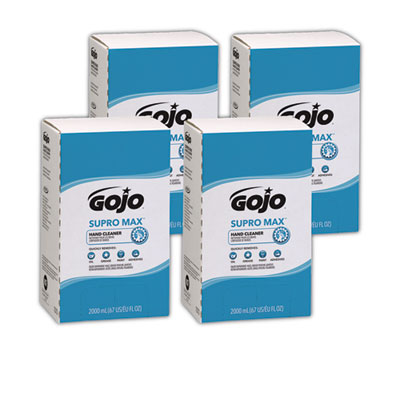 GOJO SUPRO MAX Hand Cleaner Refill, Unscented, 2,000 mL, 4/Carton (727204CT)